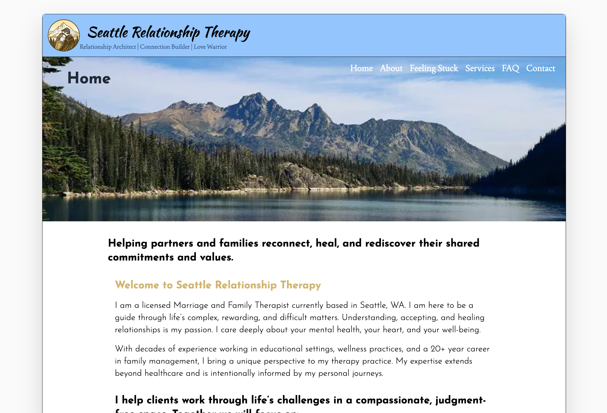 Seattle Relationship Therapy homepage